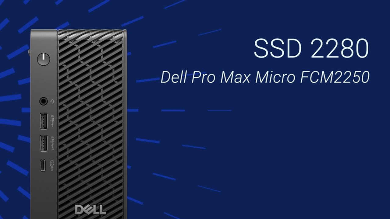 Slik bytter du SSD 2280 på Dell Pro Max Micro FCM2250