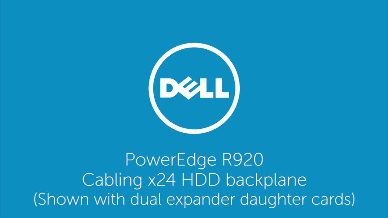 How to Cabling x24 HDD Backplane for PowerEdge R920