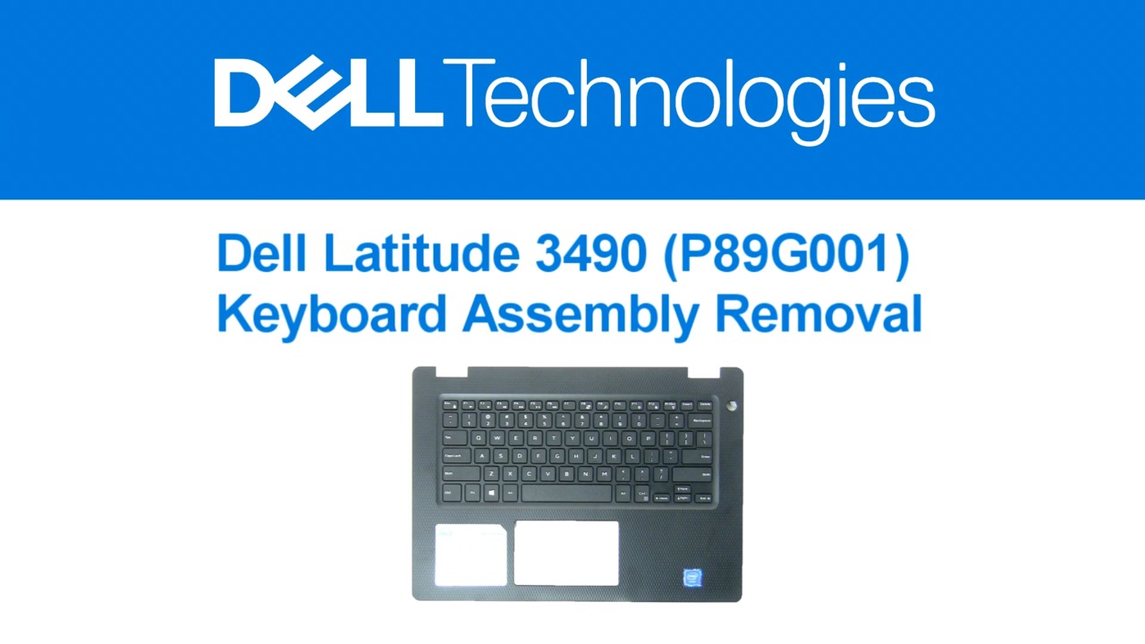 How to Remove a Latitude 3490 Keyboard