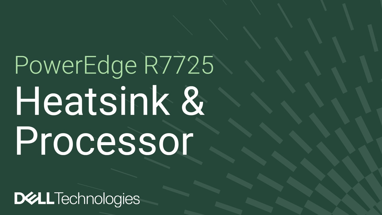 Come sostituire un modulo del processore e del dissipatore di calore su un PowerEdge R7725