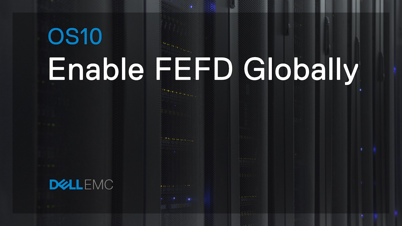 How to enable FEFD globally