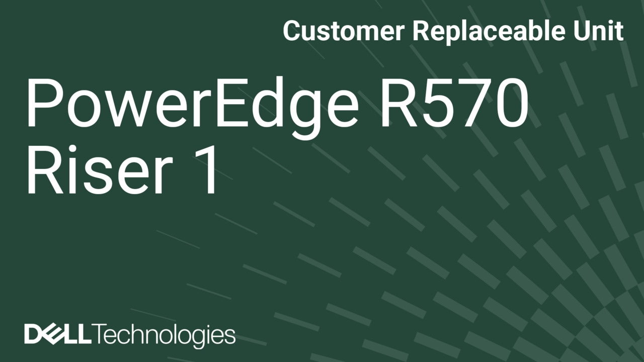 Come sostituire il riser 1 su PowerEdge R570
