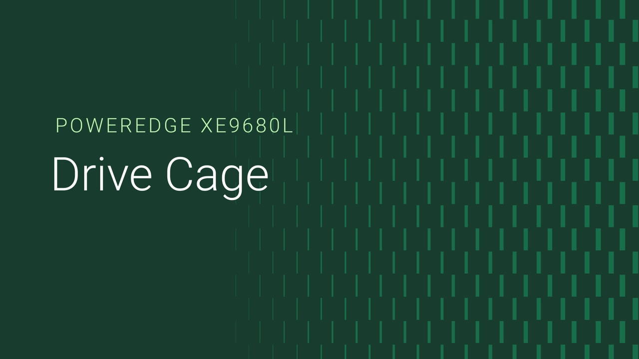 How to replace the drive cage on a PowerEdge XE9680L