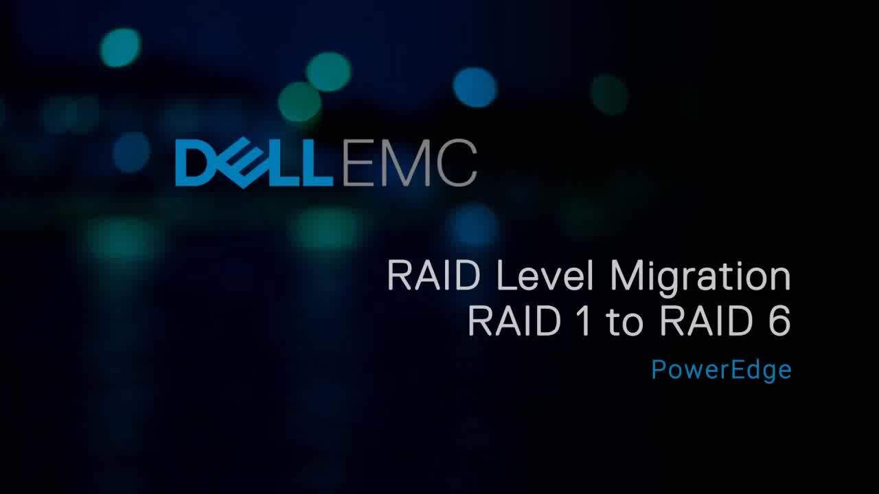 Tutorial on Reconfiguring RAID level from RAID 1 to RAID 6 on PERC controller