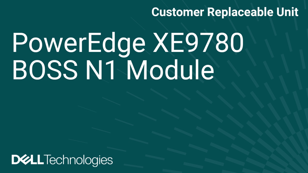 Postup výměny modulu BOSS N1 v systému XE9780