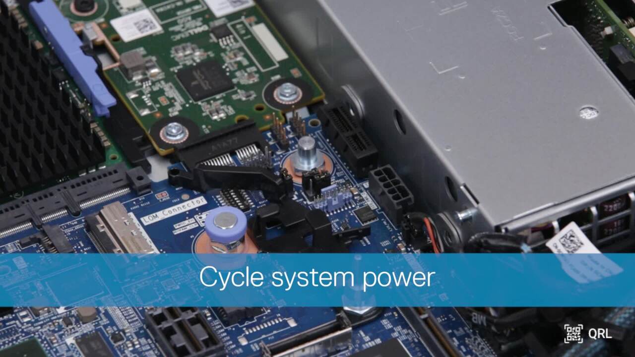 PowerEdge R6615용 점퍼를 통해 암호를 재설정하는 방법