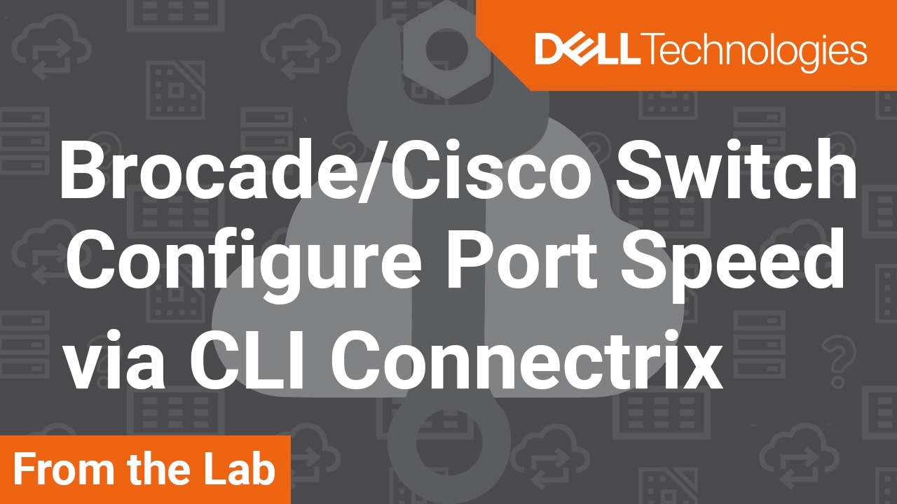 How to configure port speed on a Brocade & Cisco MDS Switch via CLI