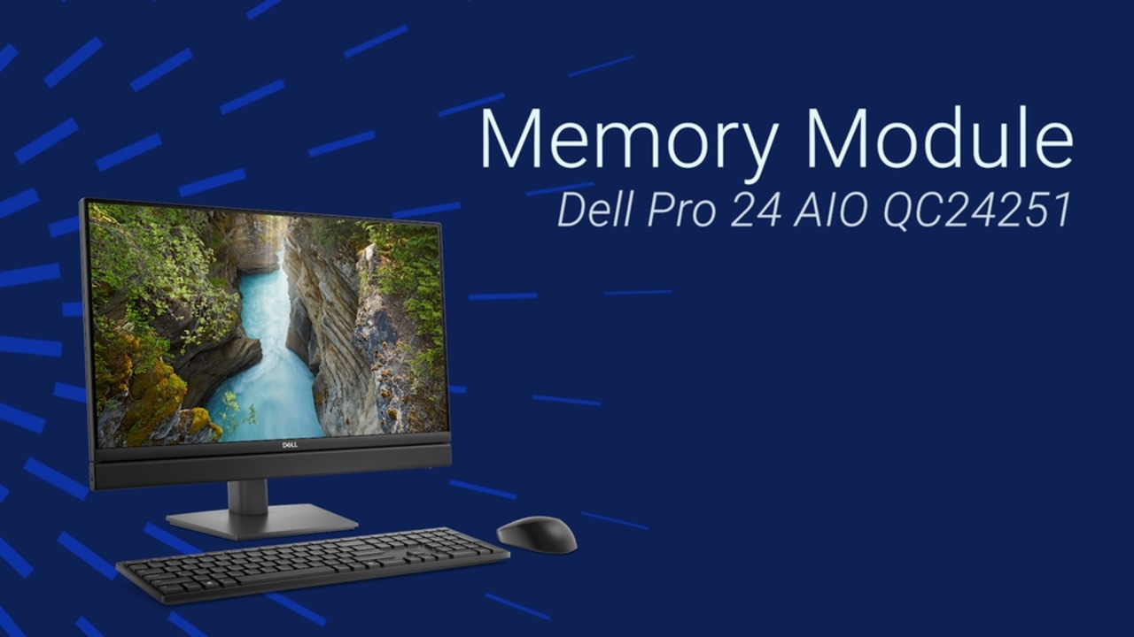 Comment remplacer le module de mémoire sur un ordinateur Dell Pro 24 AIO QC24251