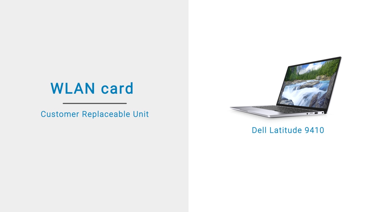 How to remove and install the WLAN on Dell Latitude 9410