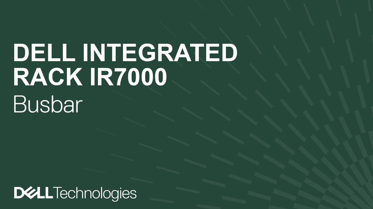 How to replace the Power busbar on a Dell Integrated Rack IR7044