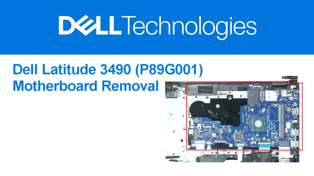 How to Replace the Motherboard on Latitude 3490