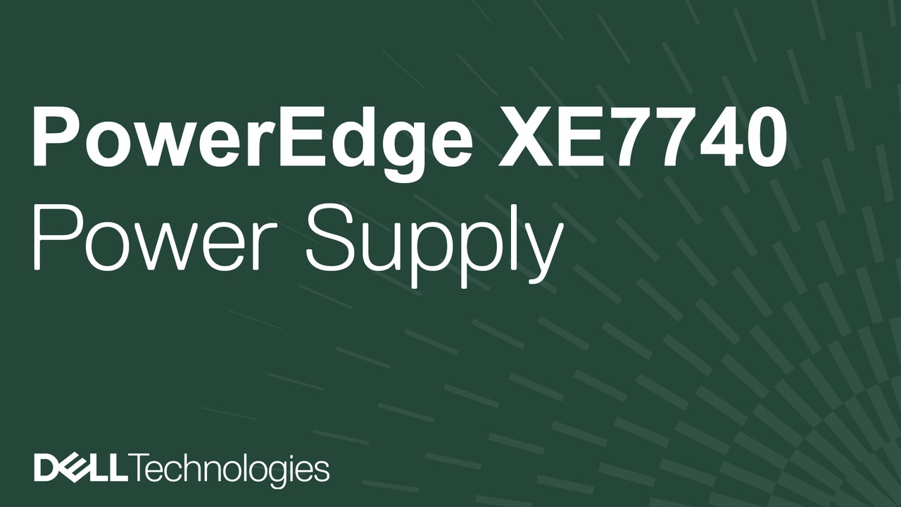 How to replace the power supply on a PowerEdge XE7740