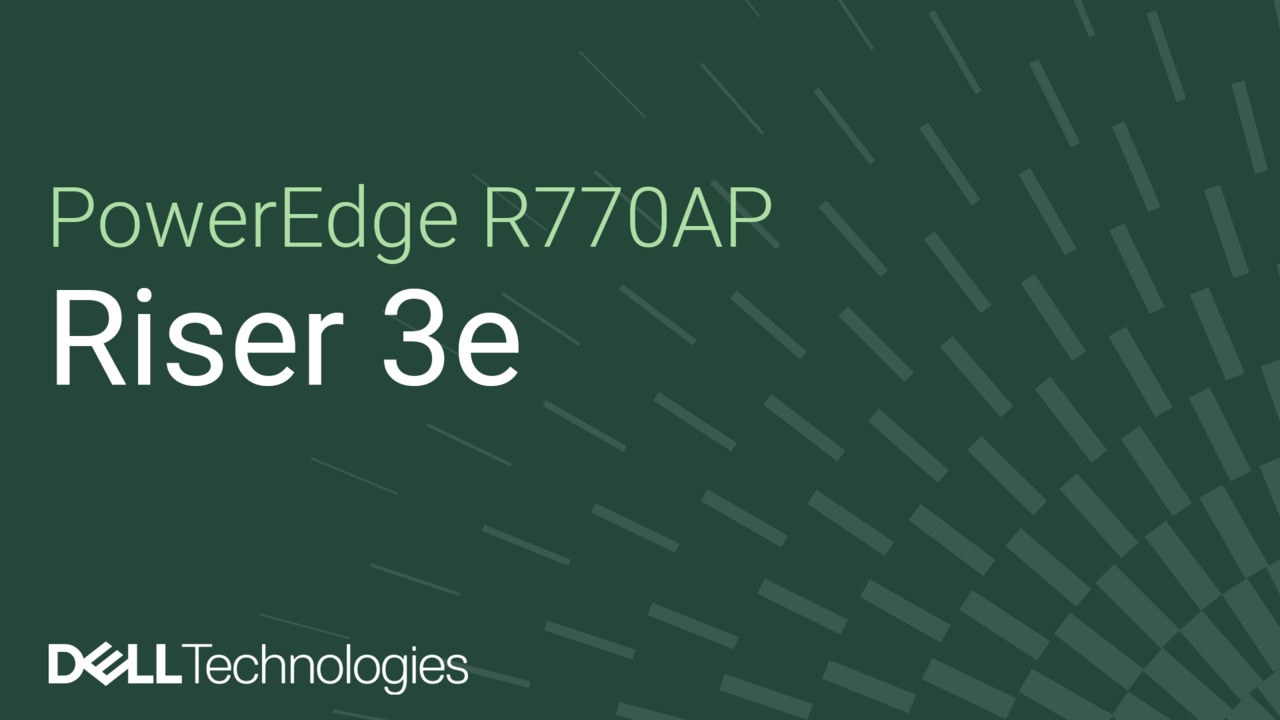How to replace riser 3 on a PowerEdge R770AP