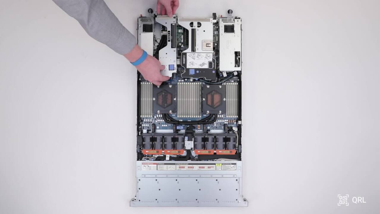 Wymiana wspornika 3 w serwerze PowerEdge R6625