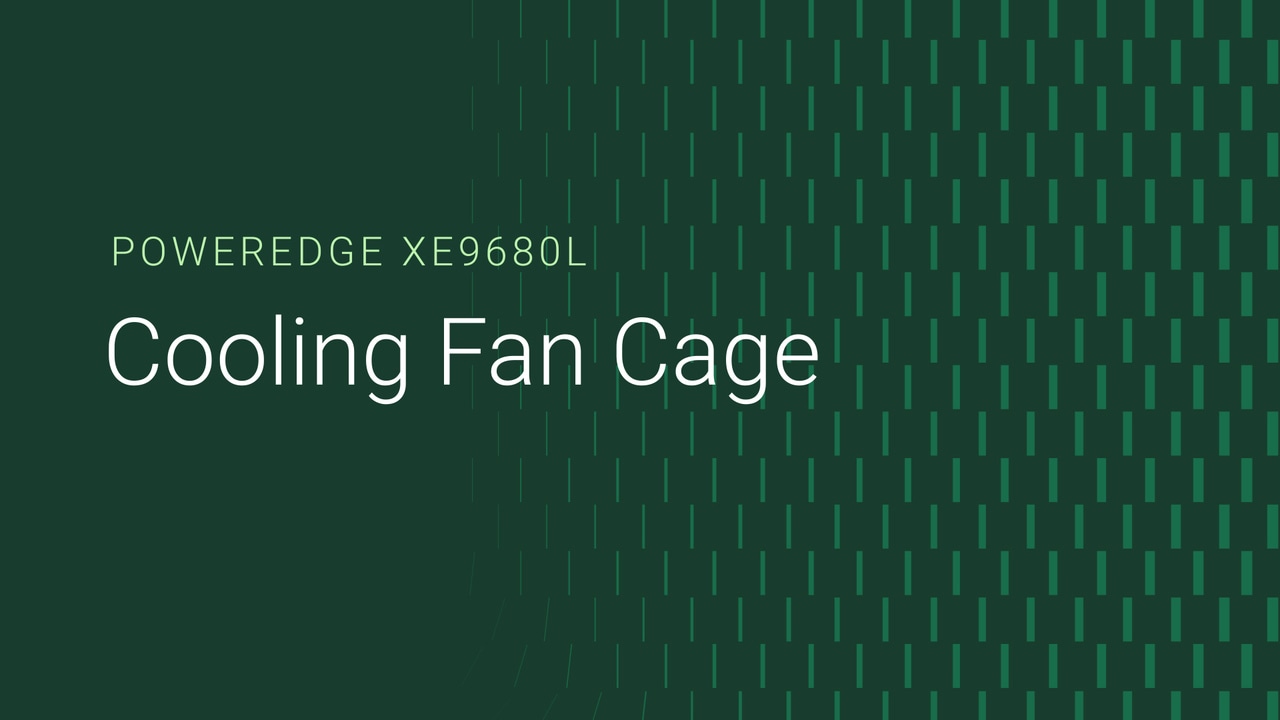 How to replace the CPU fan cage assembly on a PowerEdge XE9680L