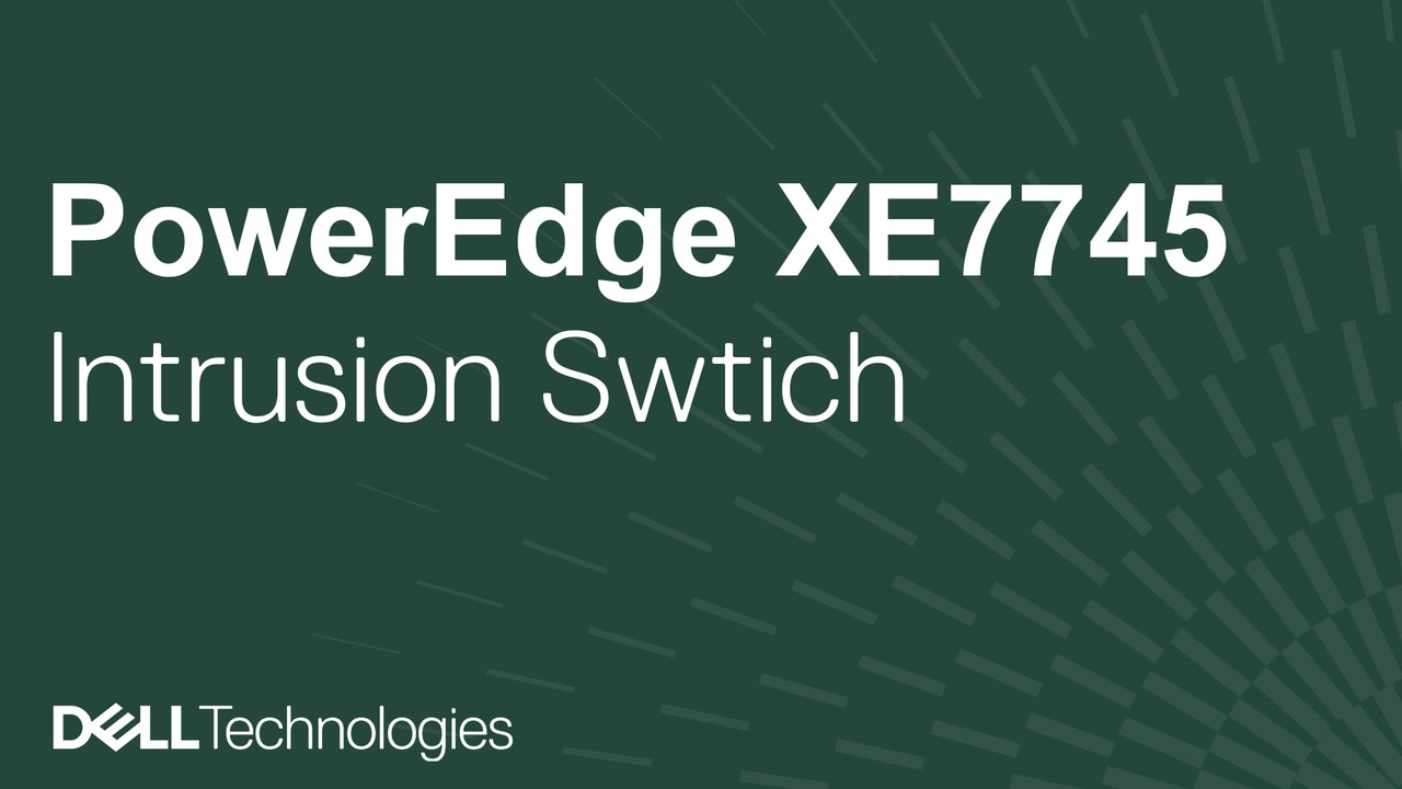 How to replace the intrusion switch on a PowerEdge XE7745