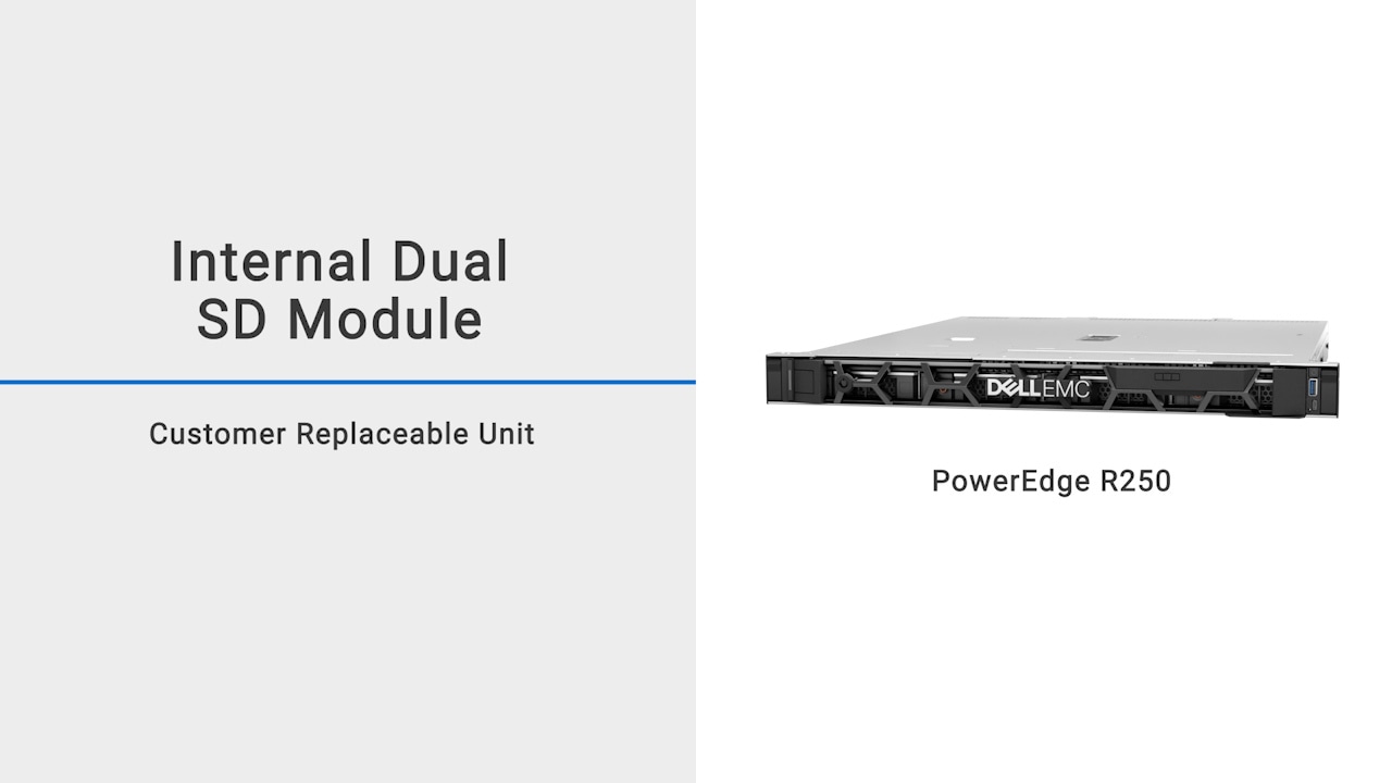 How to replace the iDSDM/Vflash module on a Dell EMC PowerEdge R250
