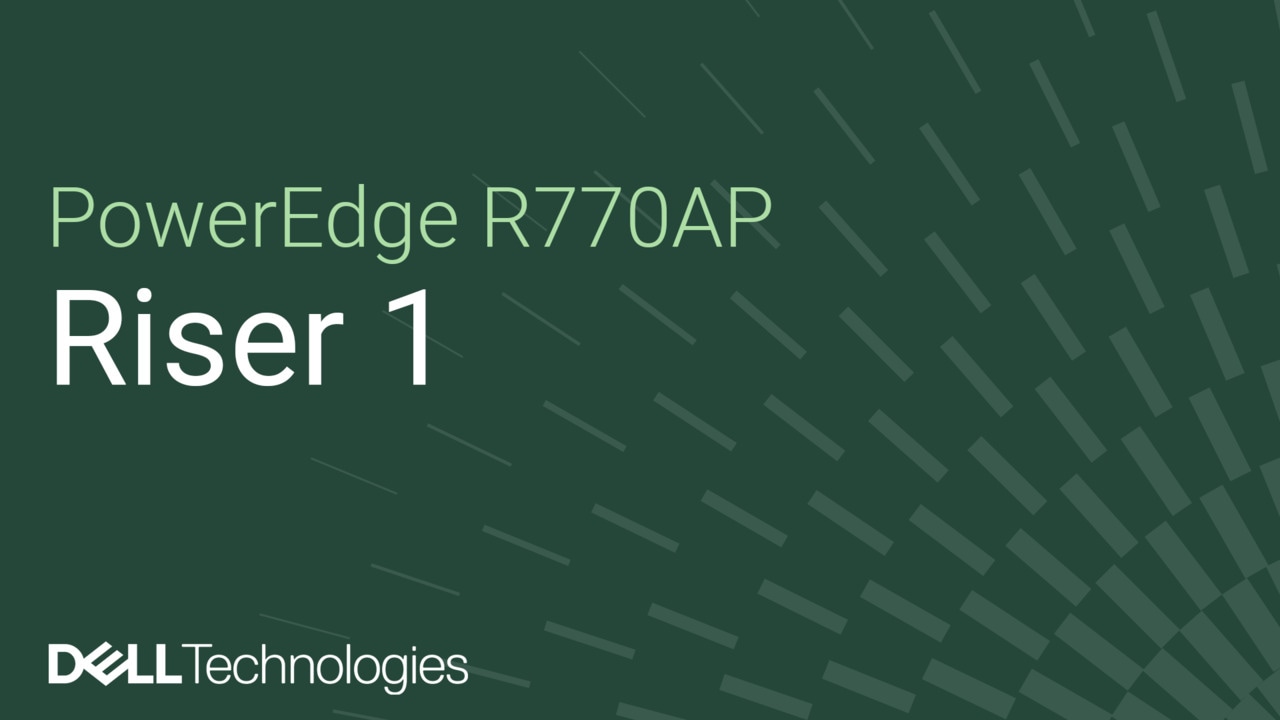 How to replace riser 1 on a PowerEdge R770AP