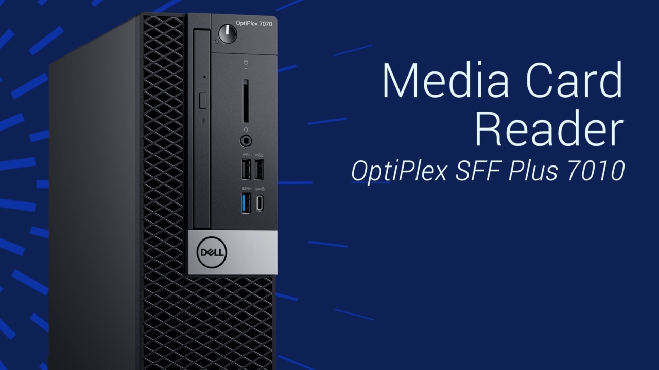 Remplacement du lecteur de carte média sur un ordinateur OptiPlex SFF Plus 7010