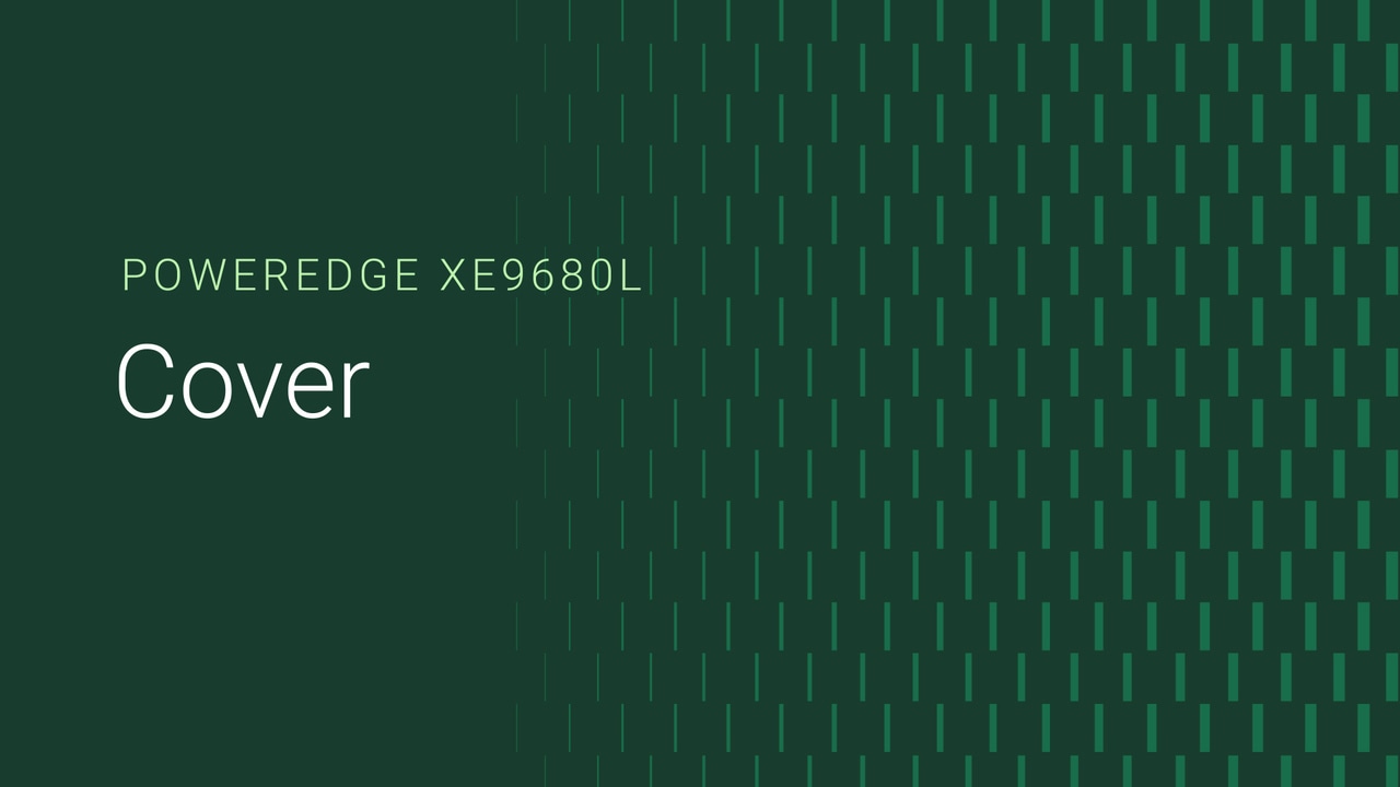 How to replace the cover on a PowerEdge XE9680L