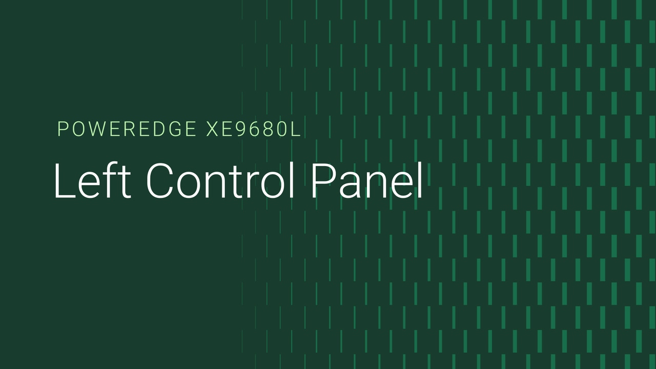 How to replace the left control panel on a PowerEdge XE9680L