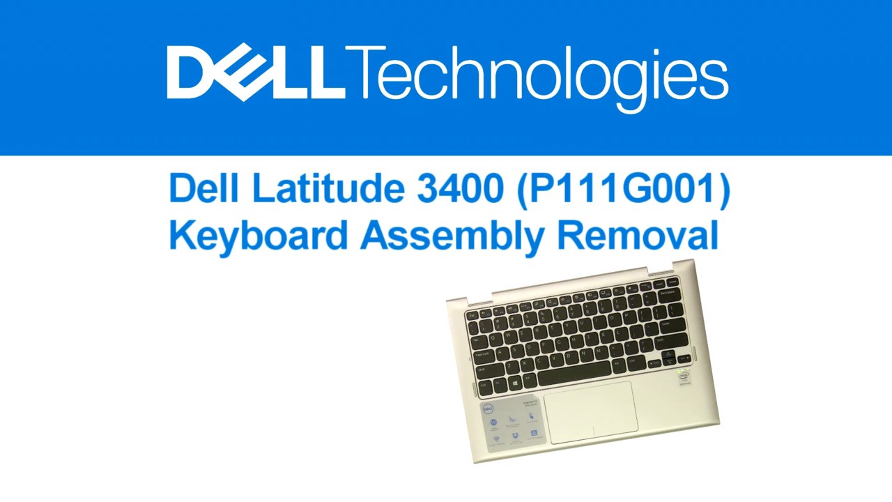 How to Remove a Latitude 3400 Keyboard