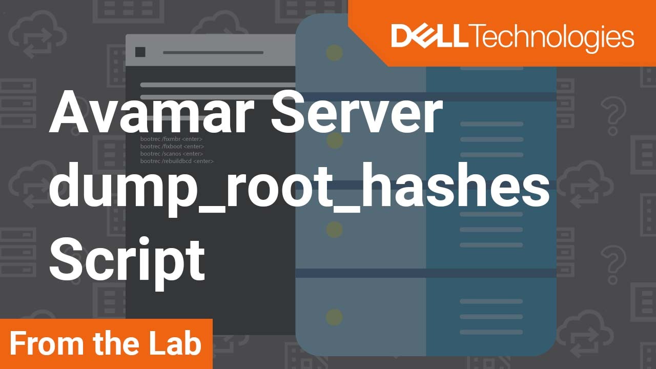 Tutorial de introdução do script dump_root_hashes do servidor Avamar