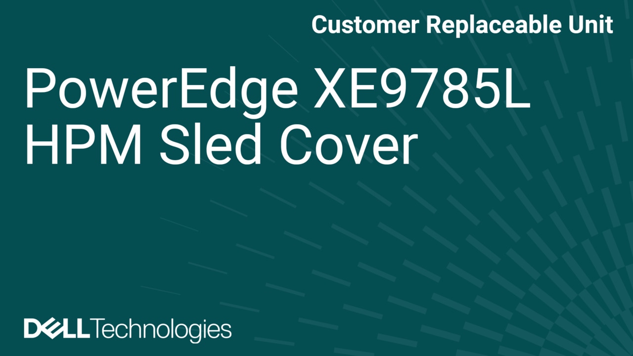 Comment remplacer le cache de traîneau HPM dans XE9785L