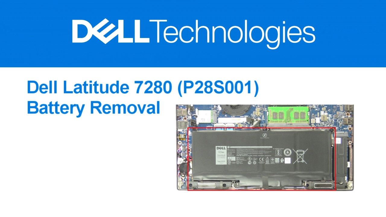 How to Replace the Battery on Latitude 7280