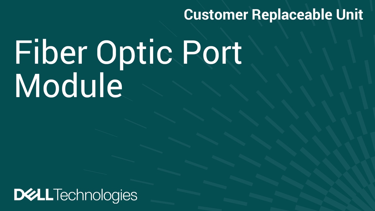 Remplacement du module du port fibre optique sur un ordinateur Dell Pro Precision 7 T1 PW7T1260