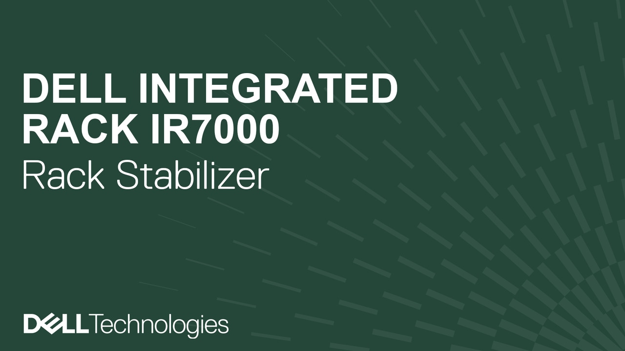 How to replace the Rack stabilizer on a Dell Integrated Rack IR7044