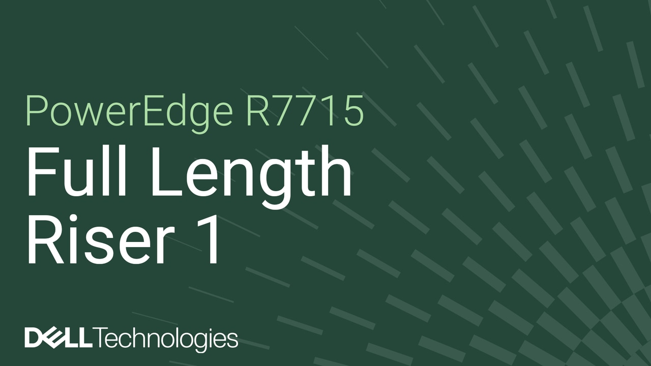 Anleitung zum Austauschen eines Risers 1 voller Baulänge bei einem PowerEdge R7715