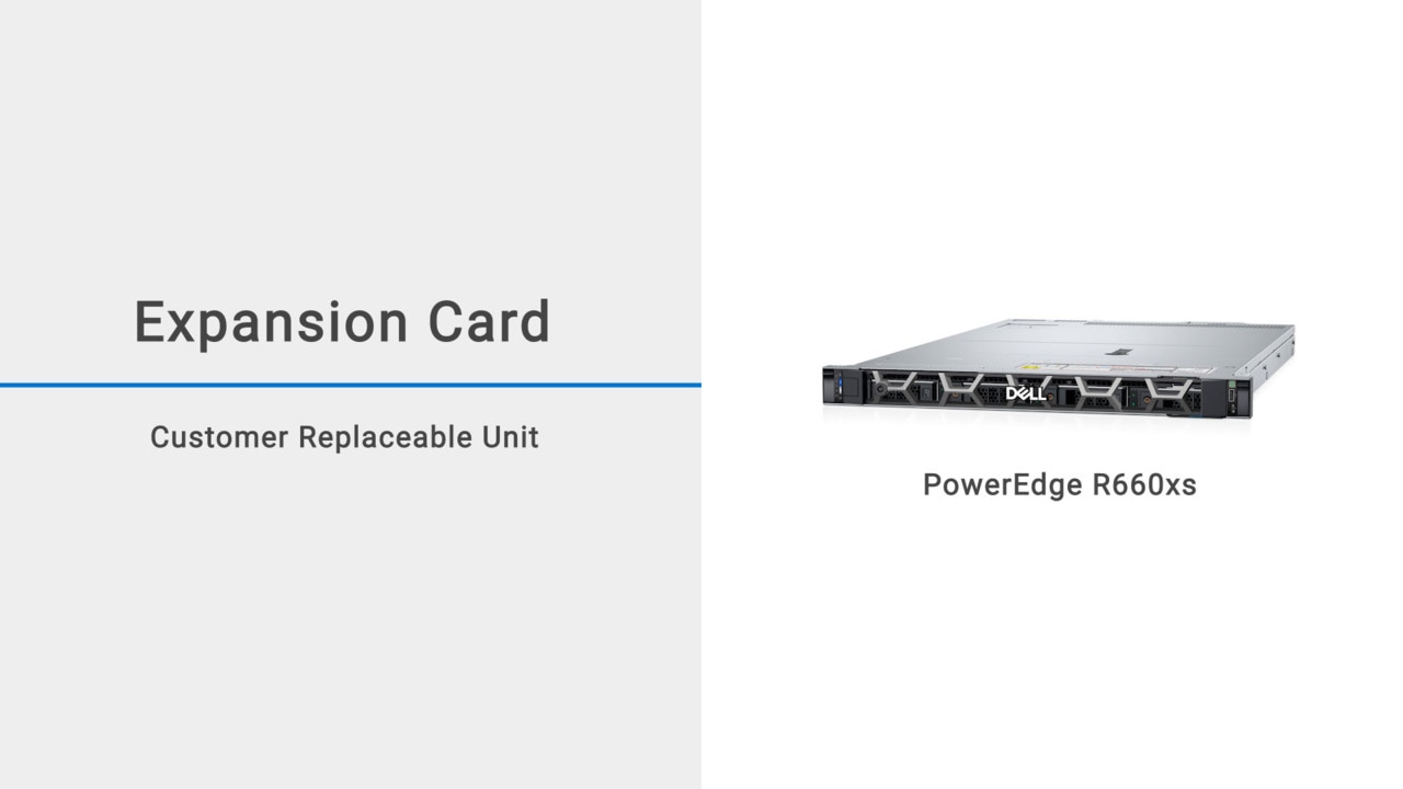 How to Replace Expansion Card for PowerEdge R660xs