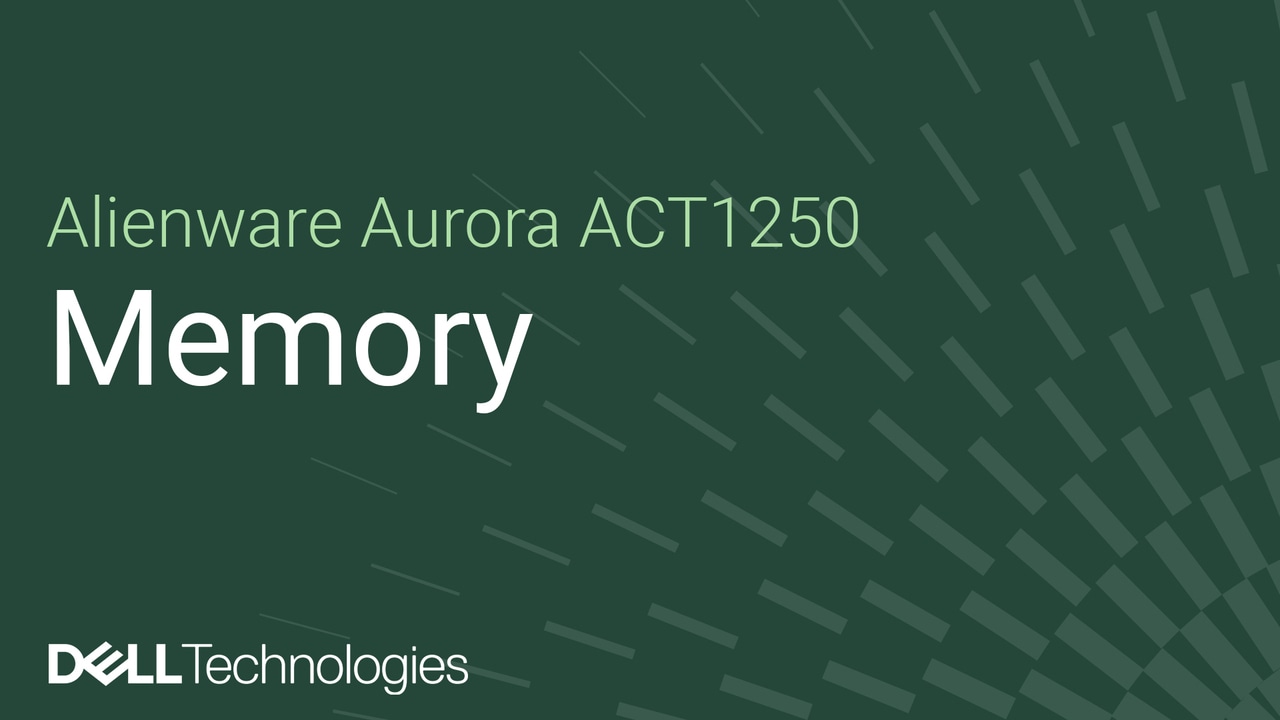 How to replace the memory module on Alienware Aurora ACT1250