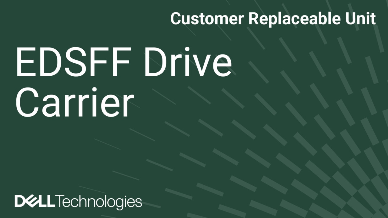 Remplacement d’un support de disque EDSFF dans un système PowerEdge R670