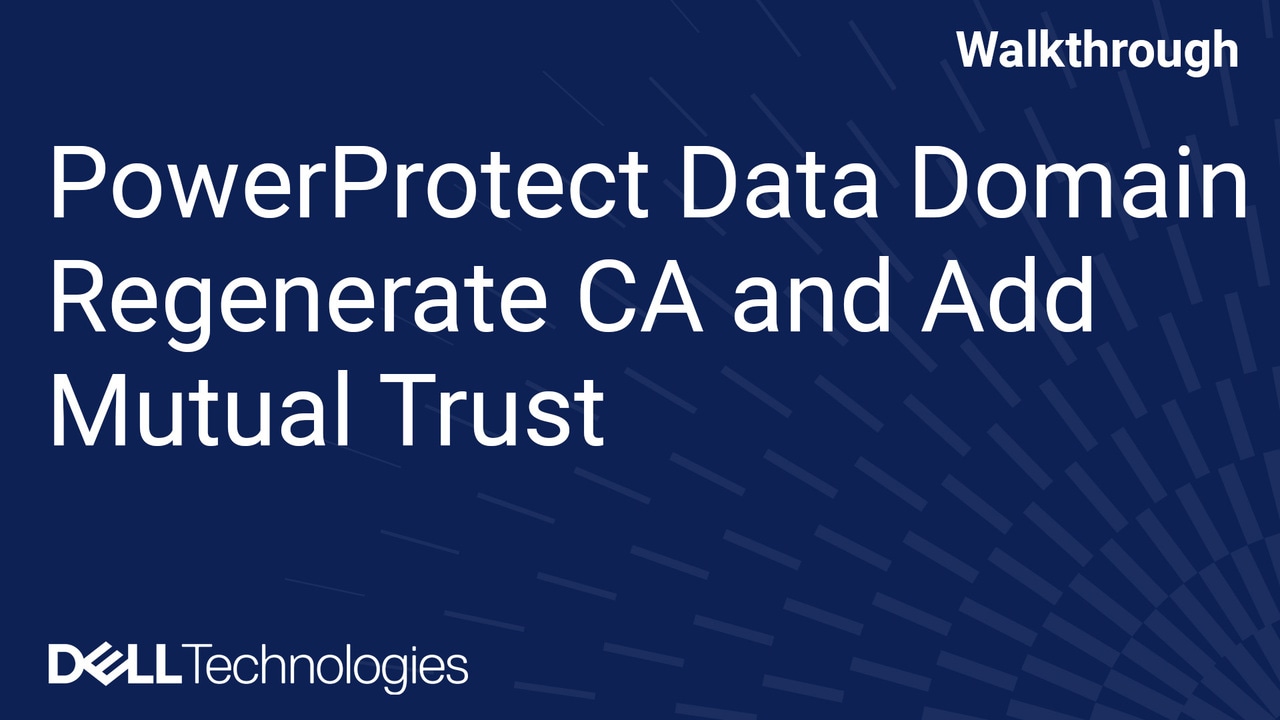 Corrección de error 404 de la interfaz de usuario web de Dell PowerProtect Data Domain después de la actualización de DDOS