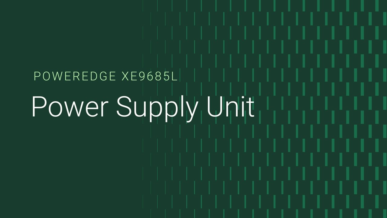 How to replace the power supply on a PowerEdge XE9685L