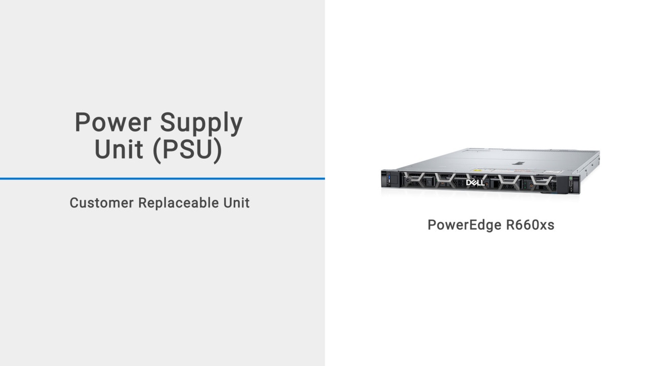 How to Replace Power Supply Unit for PowerEdge R660xs