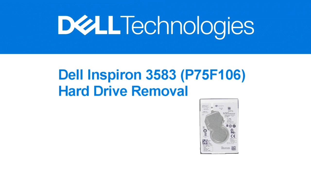 How to replace the Hard Drive in your Dell INSPIRON 3583