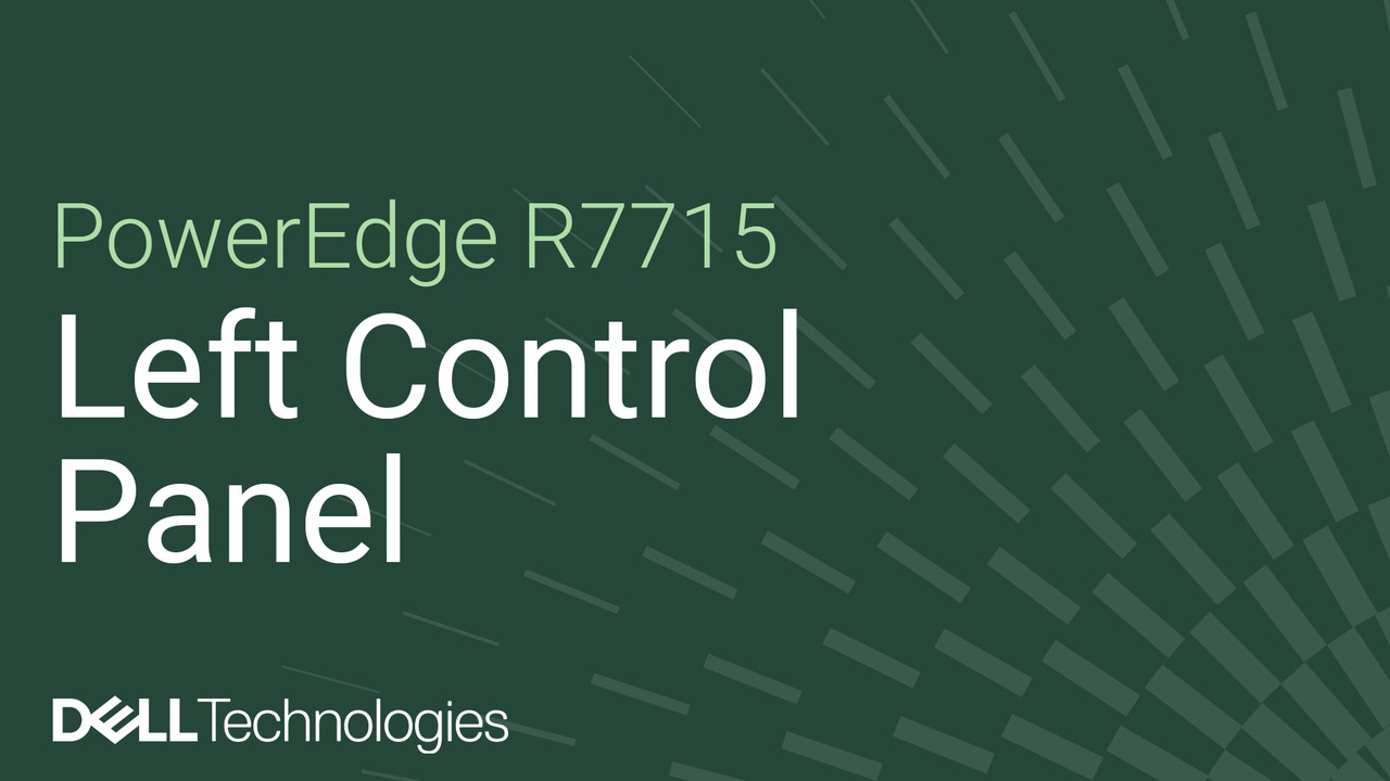 Anleitung zum Austausch des linken Bedienfelds bei einem PowerEdge R7715