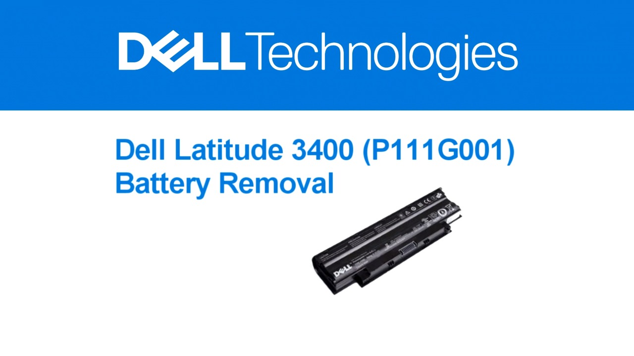 How to Remove a Latitude 3400 Battery