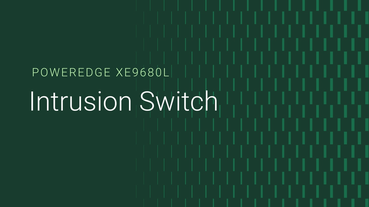 How to replace the intrusion switch on a PowerEdge XE9680L