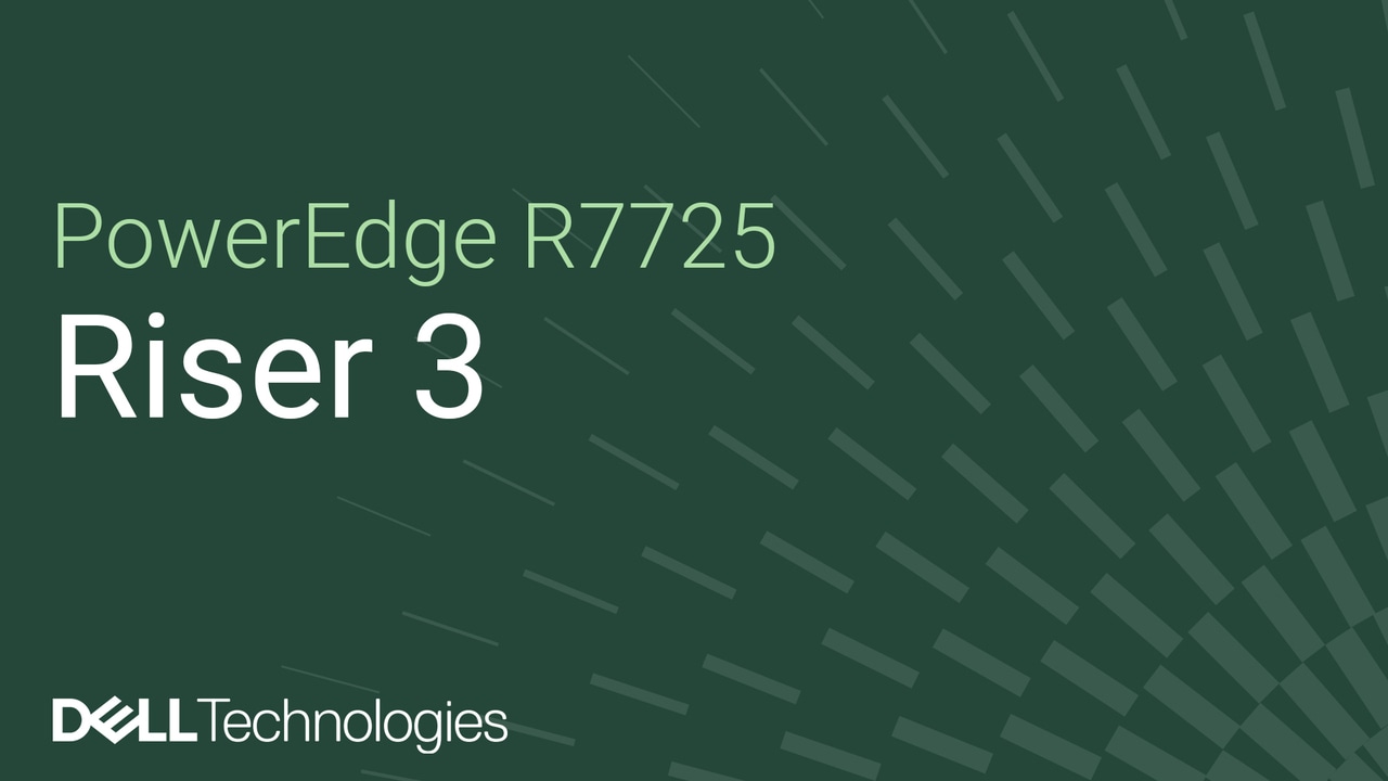 Come sostituire il riser 3 su PowerEdge R7725