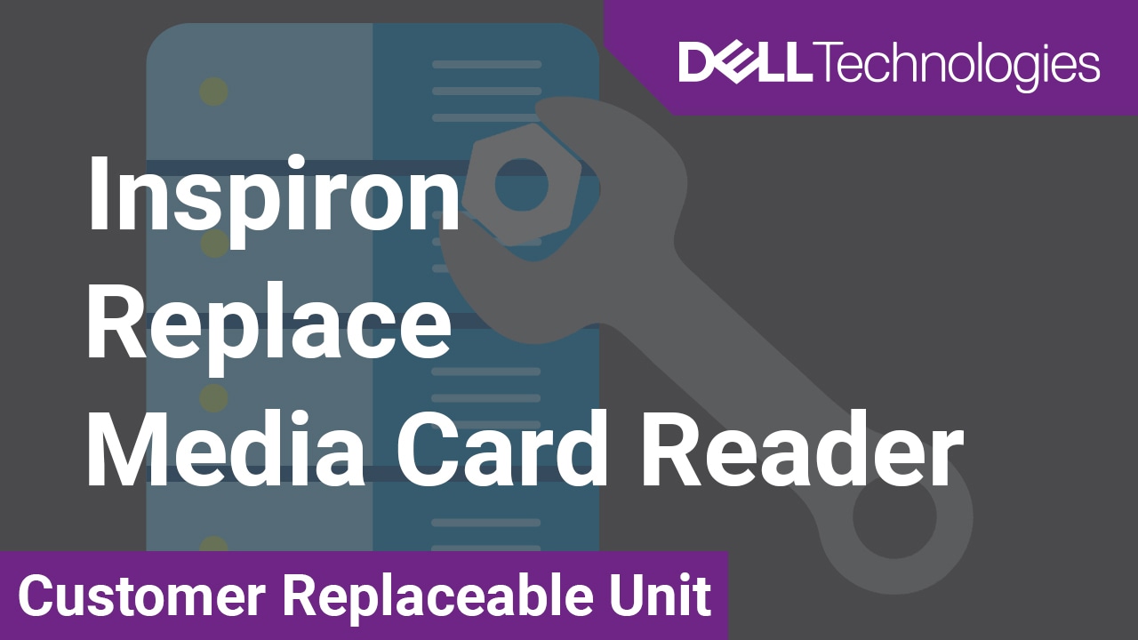 How to replace the media-card reader on Inspiron 3891