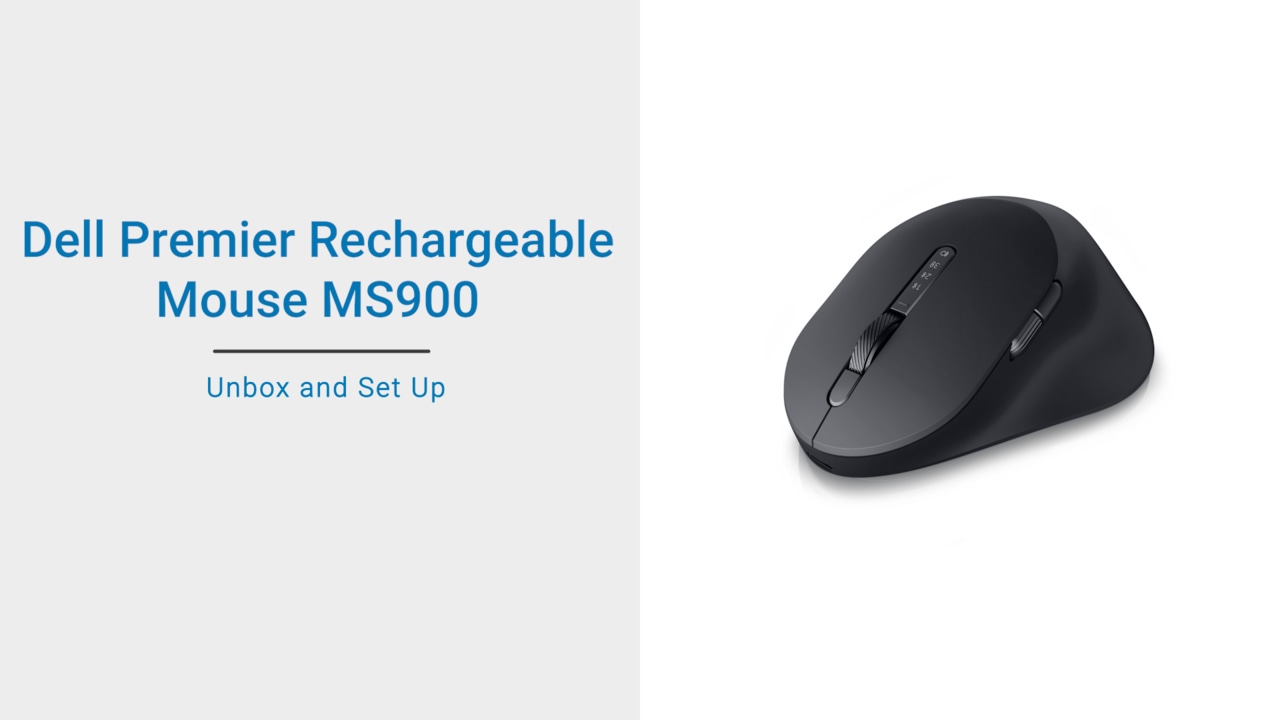 How to Unbox and Set up your Dell Premier Rechargeable Mouse MS900