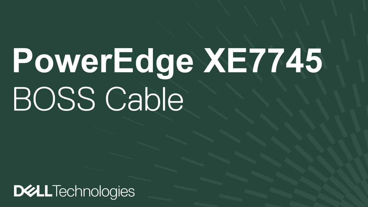 How to replace the BOSS cable on a PowerEdge XE7745