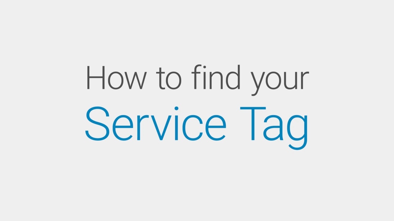 How To Locate Your Service Tag