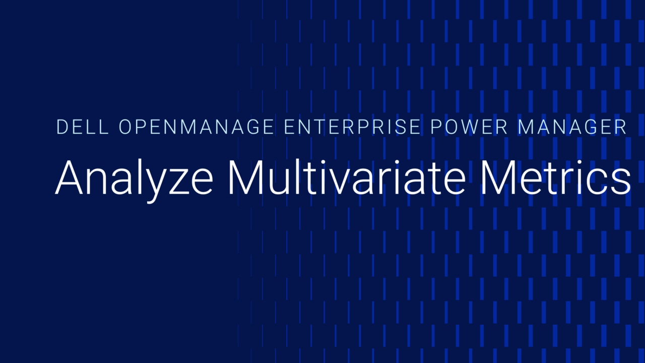 Analyze multivariate metrics using parallel coordinates in Power Manager