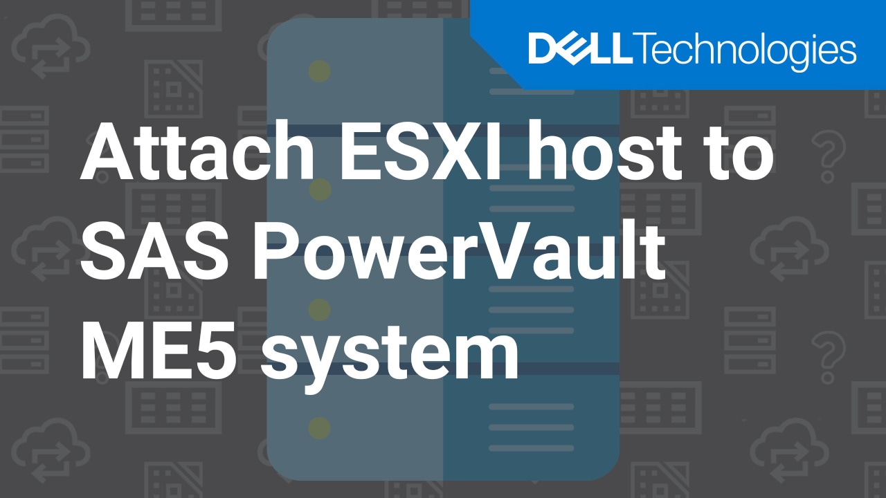 Come collegare un host ESXi a un sistema PowerVault ME5 SAS