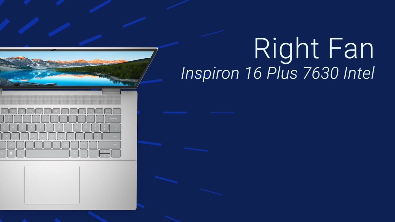 How to Replace Right Fan on Inspiron 16 Plus 7630 Intel